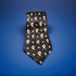 Looney Tunes Tie Cartoon Silk Neck Tie Tasmanian Devil Whimsy